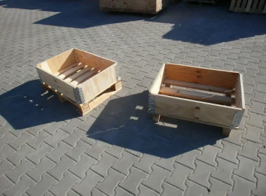 Standard and custom sizes of pallet collars always in stock (240×80 cm, 120×80 cm, 80×60 cm, 60×40 cm, etc.)