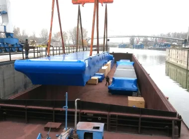 International logistics of production lines, machinery and industrial equipment